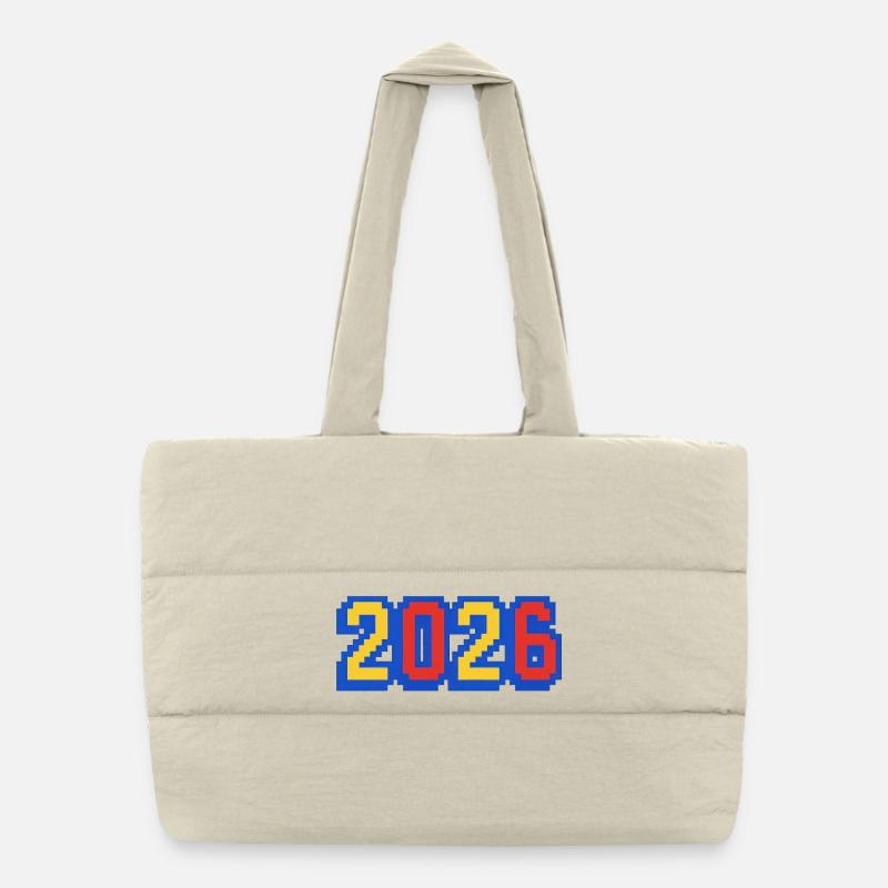 Année du Pixel Art 2026 Sac shopping matelassé