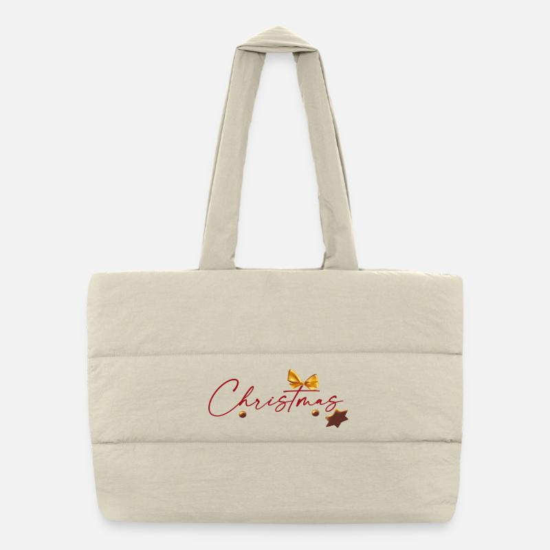La magie de Noël Sac shopping matelassé