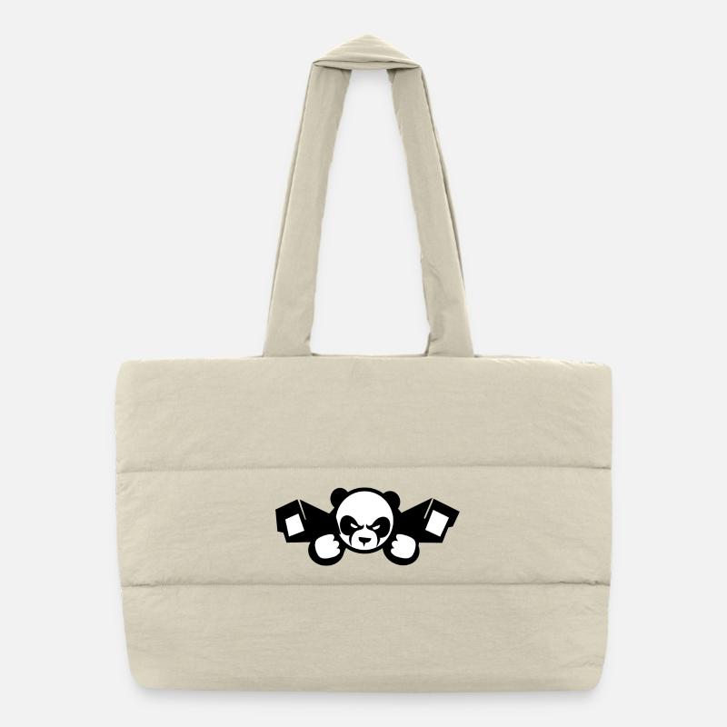 Panda de surveillance chinoise Sac shopping matelassé