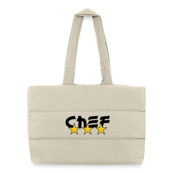 Chef - Kitchen - Cook - Puffer Shopping Bag - natural - Front