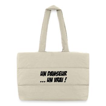 Un danseur… un vrai - Sac shopping matelassé - blanc naturel - Devant
