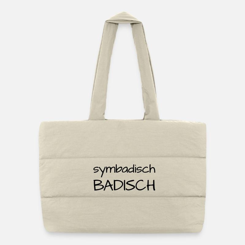 Symbadisch Badisch Puffer-Einkaufstasche