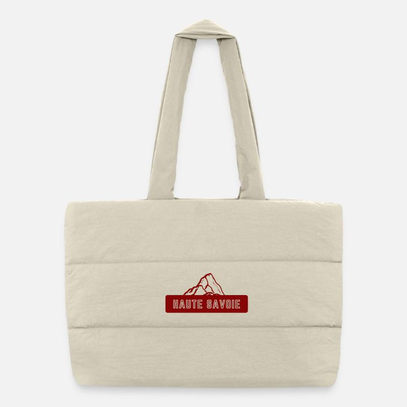 Haute Savoie Mountain Puffer Shopping Bag