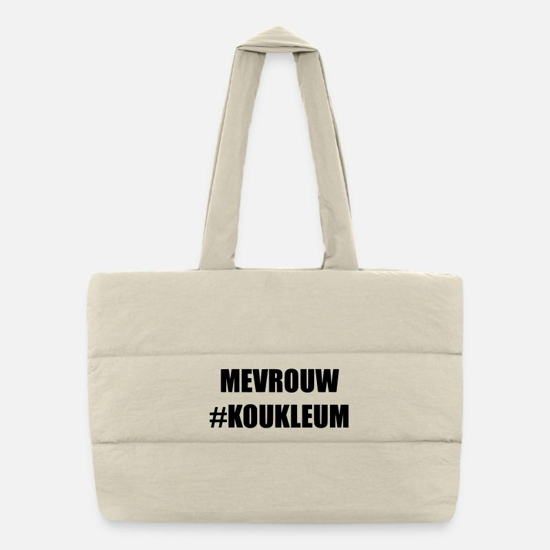 Mme koukleum Pour les dames qui ont froid * Sac shopping matelassé