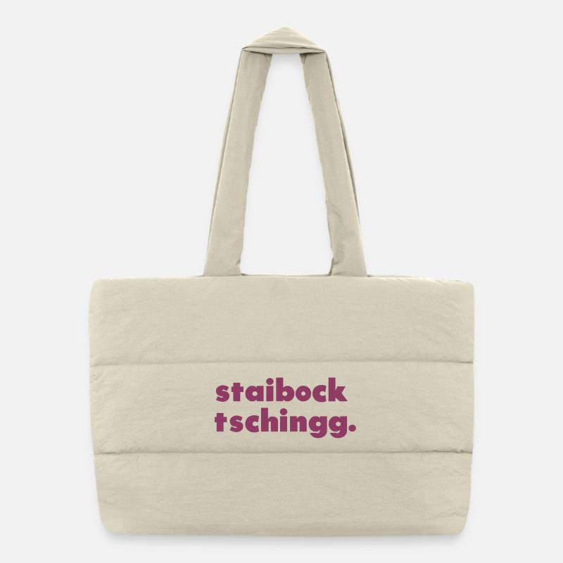 staibocktschingg. Puffer-Einkaufstasche