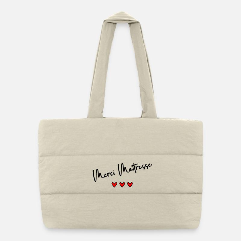 MAÎTRESSE. MERCI. MERCI MAÎTRESSE Sac shopping matelassé