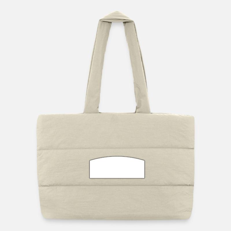 Writing field white | text field Puffer Shopping Bag