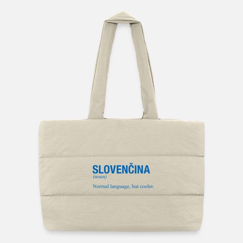 SLOVENCINA Slowakisch Slowakei Puffer-Einkaufstasche