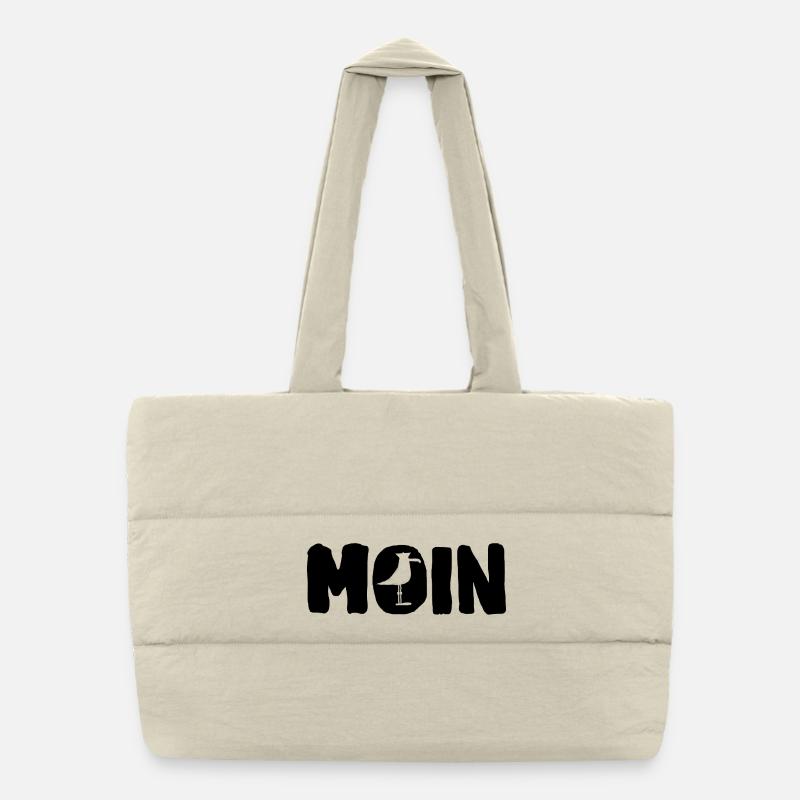 Moin avec la mouette Sac shopping matelassé