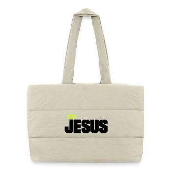 Mon Dieu - Sac shopping matelassé - blanc naturel - Devant