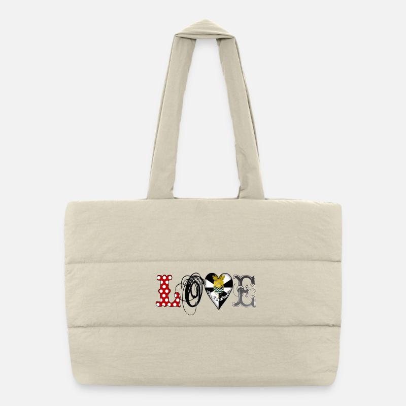 amour lisboa noir Sac shopping matelassé