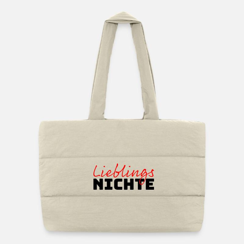 Lieblingsnichte Tshirt Puffer-Einkaufstasche