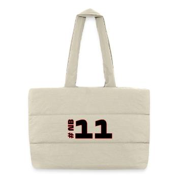 # NB11 - Sac shopping matelassé - blanc naturel - Devant