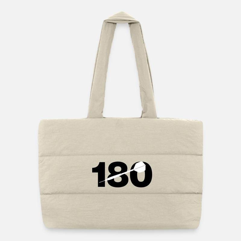 Cent quatrevingt, 180, score parfait de fléchettes Sac shopping matelassé