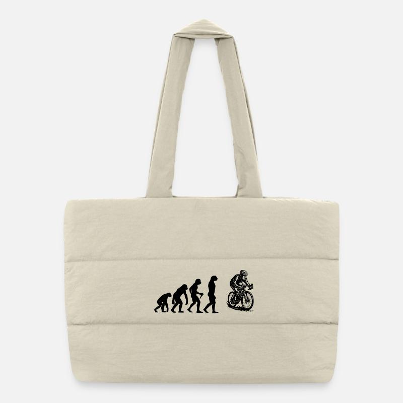 Motif vélo de route pour les vrais passionnés Sac shopping matelassé