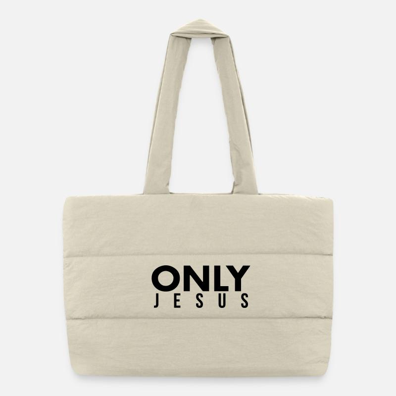 Only Jesus Puffer Shopping Bag