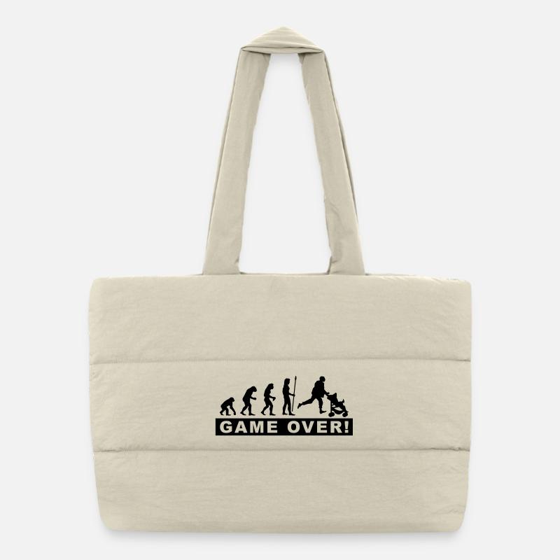 evolution_daddy Puffer-Einkaufstasche