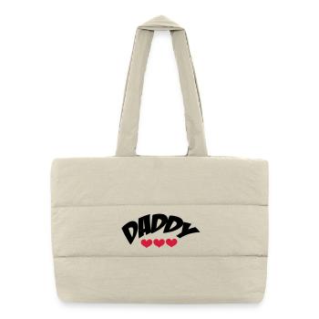 Daddy - Puffer-Einkaufstasche - Naturweiß - Vorne