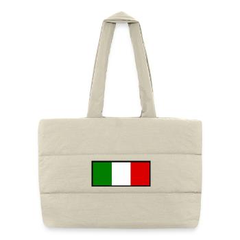 Italy Italian flag flag gift - Puffer Shopping Bag - natural - Front