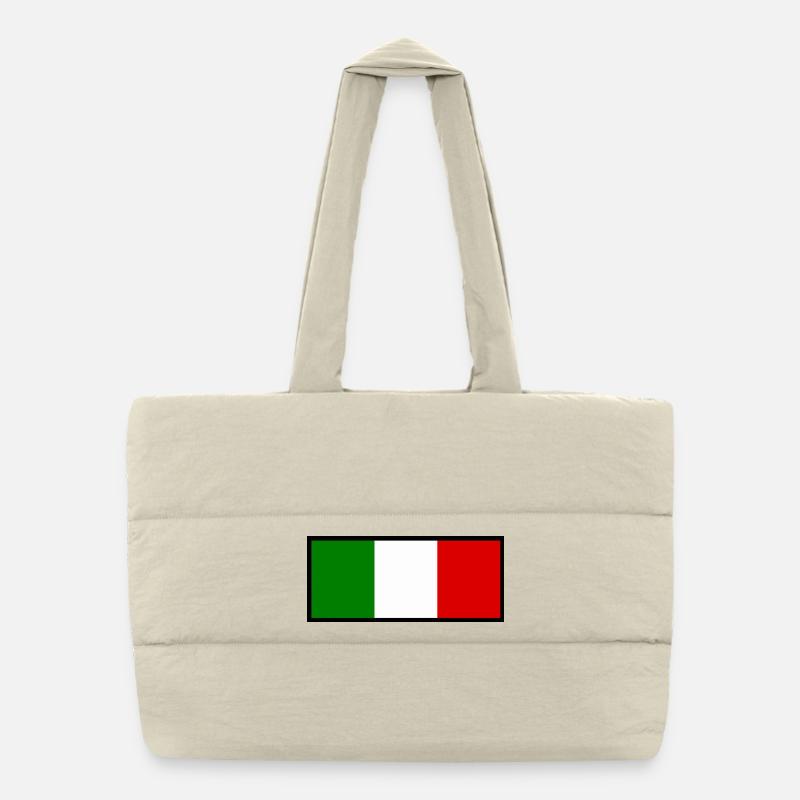 Italy Italian flag flag gift Puffer Shopping Bag