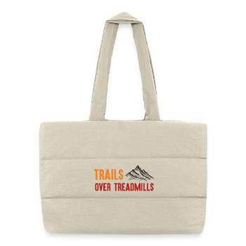 Trailrunning - Trails über Laufbänder - Puffer-Einkaufstasche - Naturweiß - Vorne