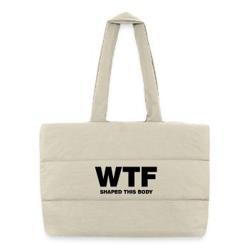 WTF a façonné ce corps - Sac shopping matelassé - blanc naturel - Devant