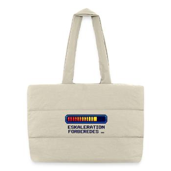 Chemise d’escalade pour nerds et geeks danois - Sac shopping matelassé - blanc naturel - Devant