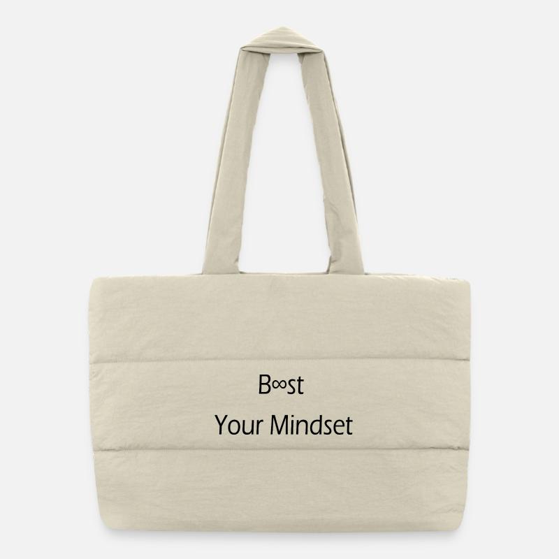 Boost your Mindset / Motivation/ Discipline/ Saying Puffer Shopping Bag