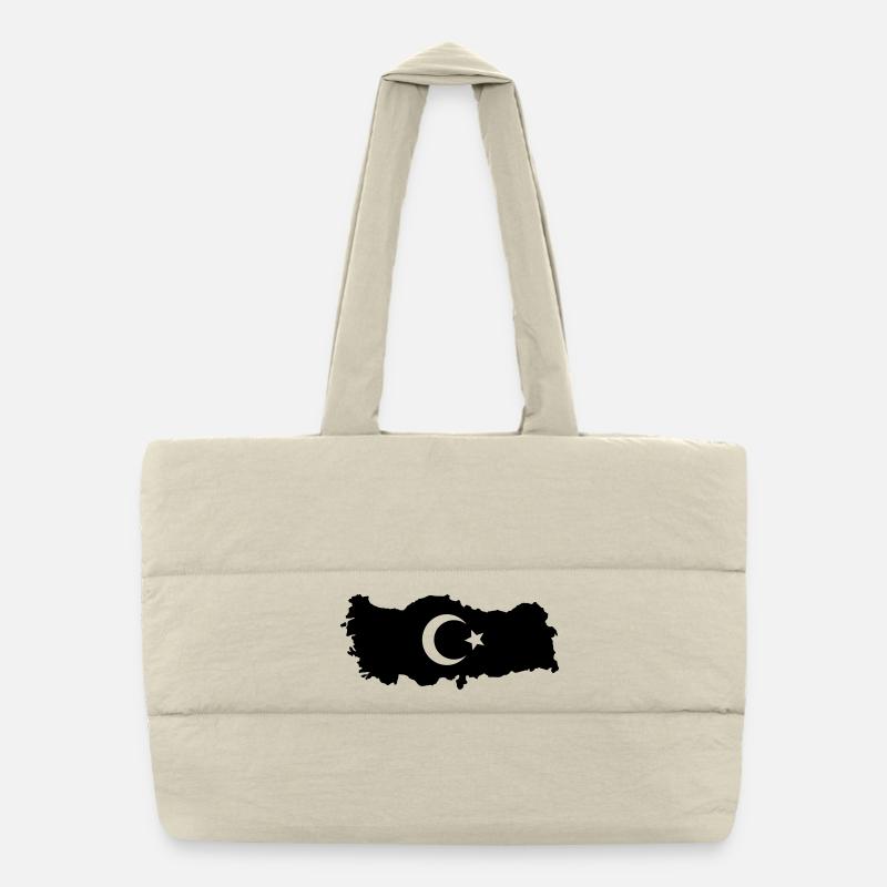 Turkey Outline Puffer Shopping Bag