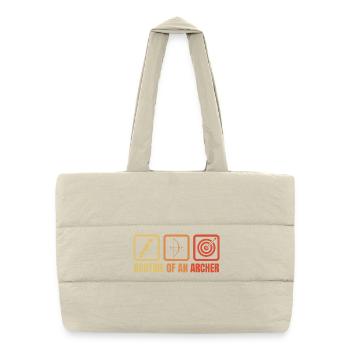 Archery routine - Puffer Shopping Bag - natural - Front