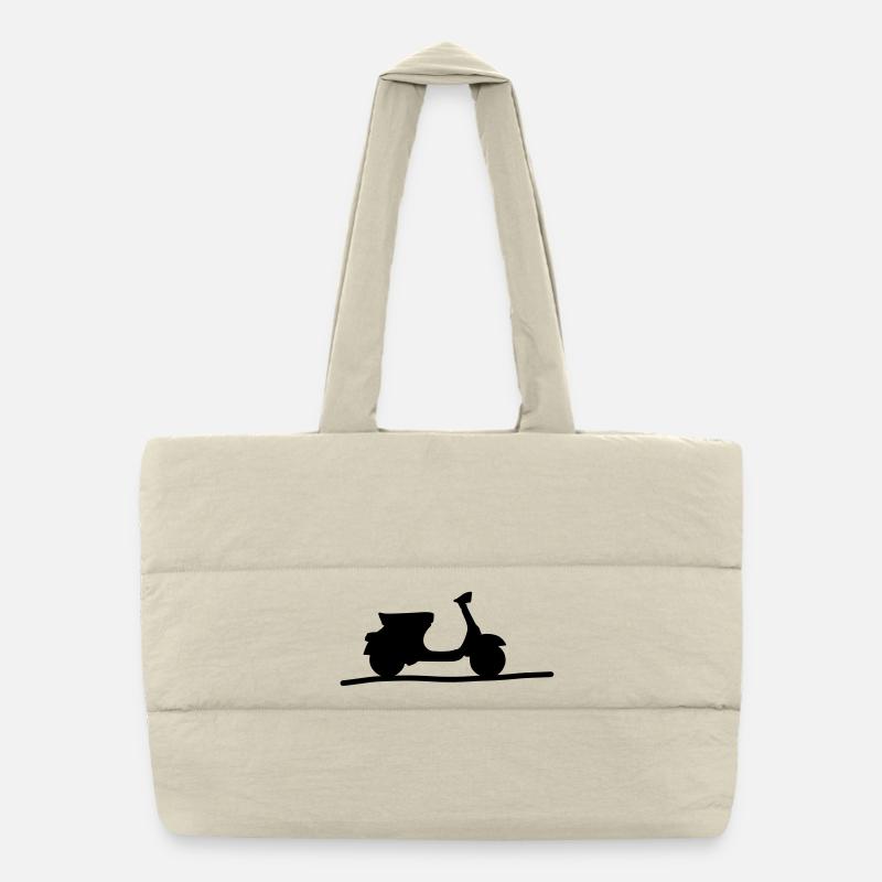 snowmobile Puffer Shopping Bag