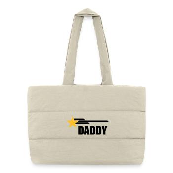 Daddy - Sac shopping matelassé - blanc naturel - Devant