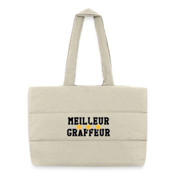 Graffiti / Tag / Writer / Street Art - Gesteppte Shopping Bag - Naturweiß - Vorne
