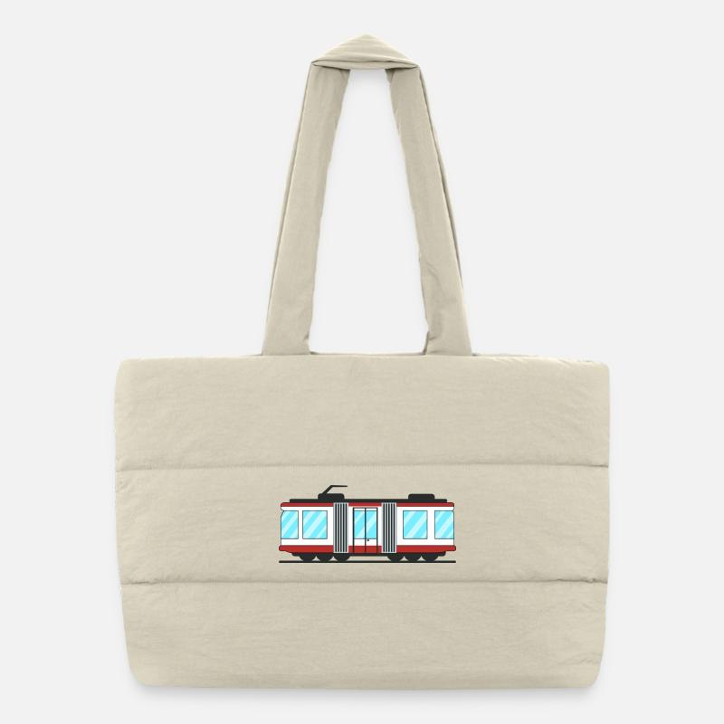 Tram Straßenbahn Puffer-Einkaufstasche