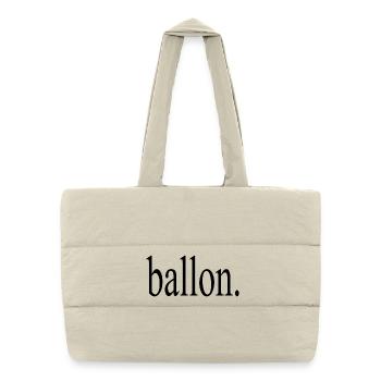 Ballon - Puffer-Einkaufstasche - Naturweiß - Vorne