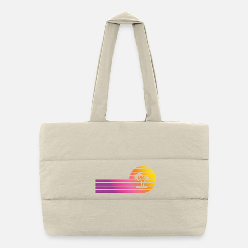 Vacances d'Été Parents Enfant Maman Soleil & Plage Sac shopping matelassé
