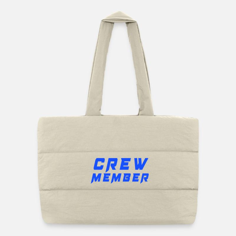 Crew mitglied  Puffer-Einkaufstasche