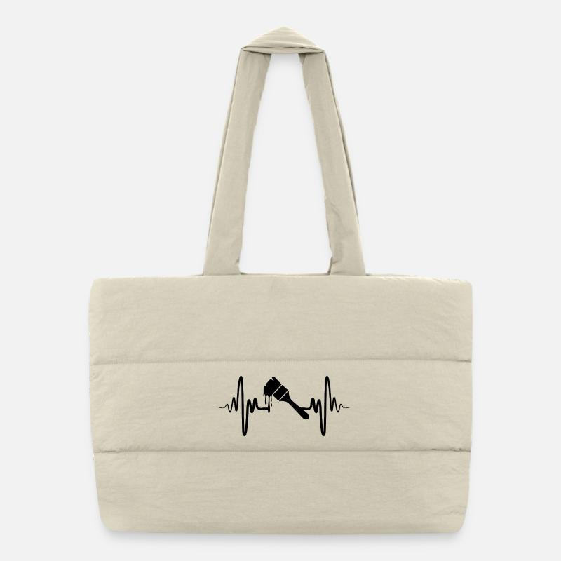 Pinceaux de peintre Sac shopping matelassé