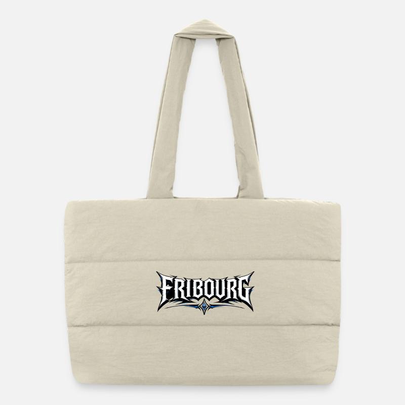 FRIBOURG font Puffer Shopping Bag