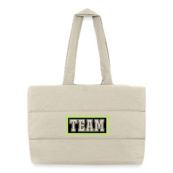 Équipe - Sac shopping matelassé - blanc naturel - Devant