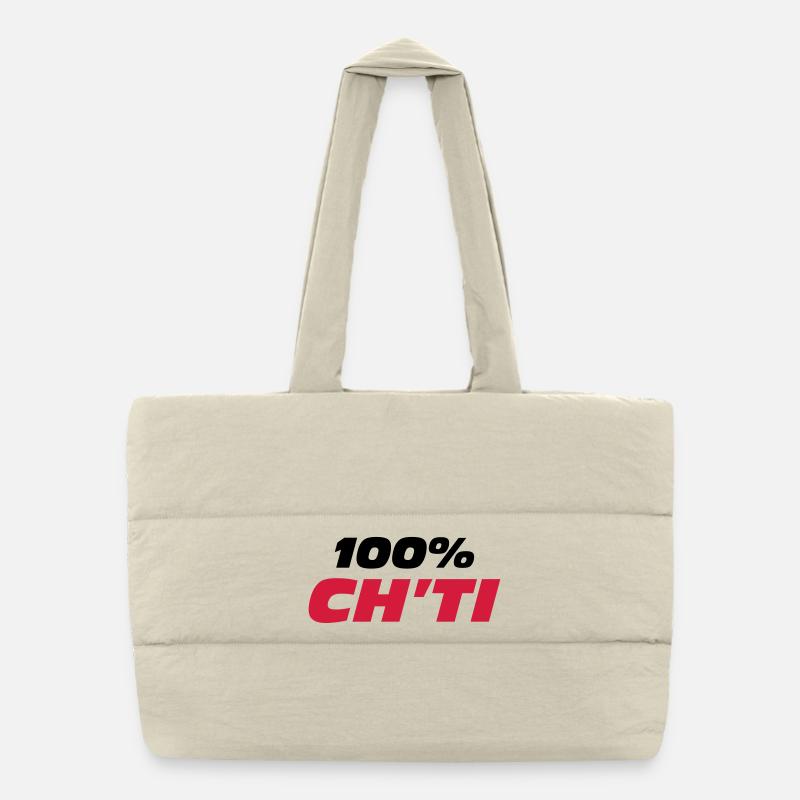 100% Ch'ti Sac shopping matelassé