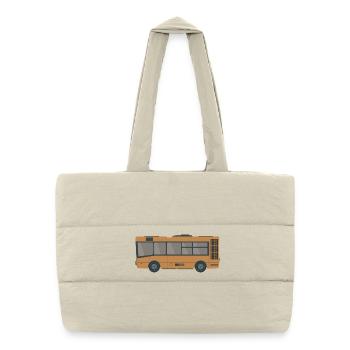 Bus de ville - Sac shopping matelassé - blanc naturel - Devant