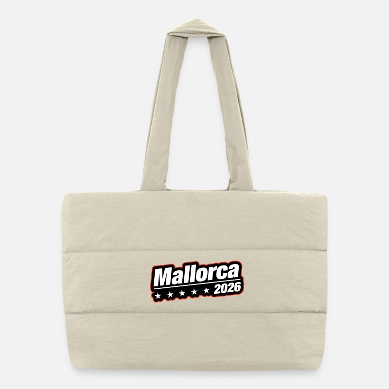 Mallorca 2026 Puffer-Einkaufstasche