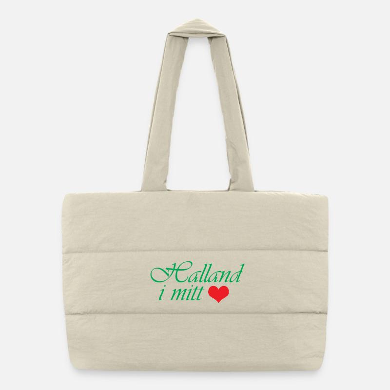Halland dans mon cœur Sac shopping matelassé