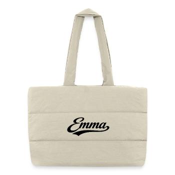 Emma name first last family gifts  - Puffer Shopping Bag - natural - Front