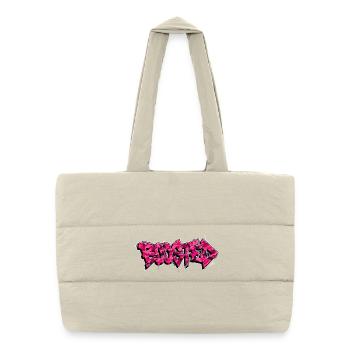 Autocollant de fan Turbo Scène de Tuning Boosté - Sac shopping matelassé - blanc naturel - Devant