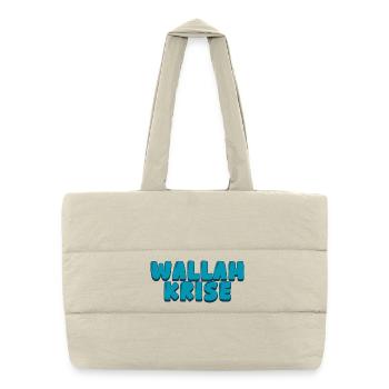 Wallah Crisis - Puffer Shopping Bag - natural - Front
