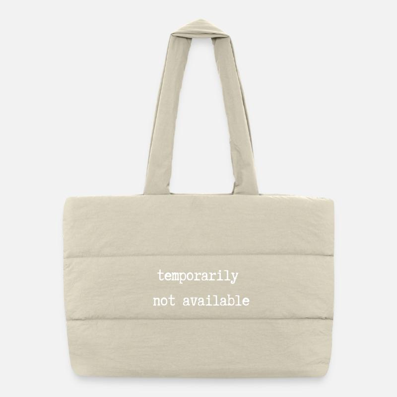 temporarily not available Puffer Shopping Bag