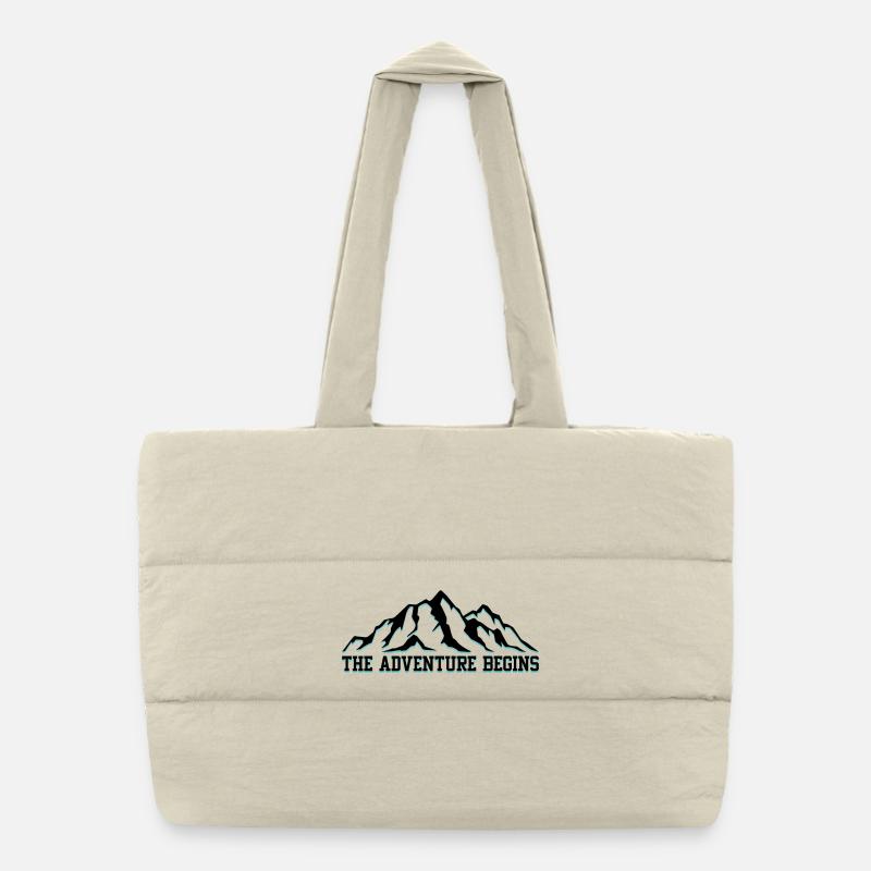 L’aventure commence Sac shopping matelassé