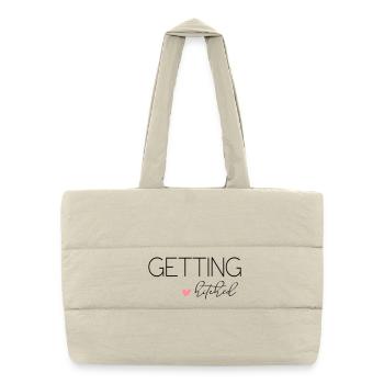 Getting Hitched! Personalisierbar - Gesteppte Shopping Bag - Naturweiß - Vorne